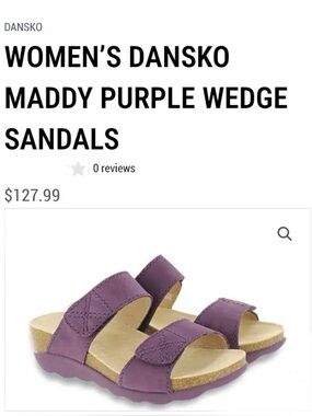 DANSKO MADDY Purple suede sandals women’s shoes size 40 9.5 10